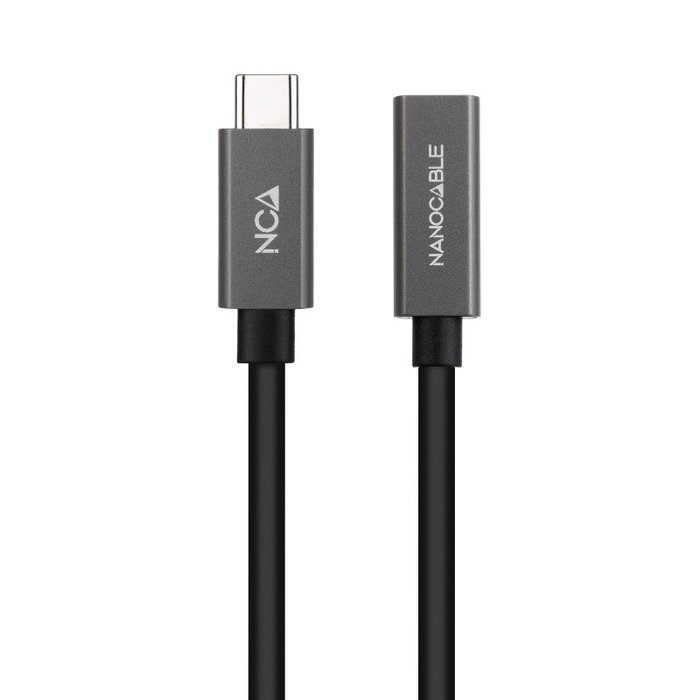 Nanocable Cable Prolongador USB-C 3.2 Gen2x2 20Gbps, 2m, Negro Nanocable Cable Prolongador USB-C 3.2 Gen2x2 20Gbps, 2m, Negro